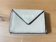 [著名発送]GUESS 三つ折財布 ベージュ