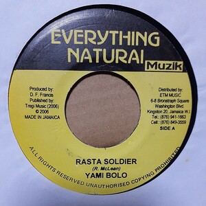 YAMI BOLO / RASTA SOLDIER /7INCH,7インチ/DANCEHALL,DIGITAL ROOTS REGGAE