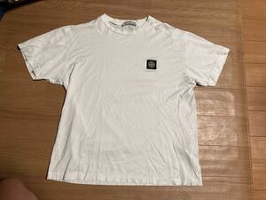 stone island ストーンアイランド　ロゴTシャツ　ホワイト　XLサイズ　ボロ