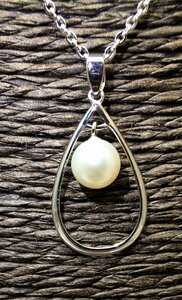 ◆９８【T.B】美品　MIKIMOTO・ミキモト・御木本真珠店：6ｍｍパールペンダントネックレス