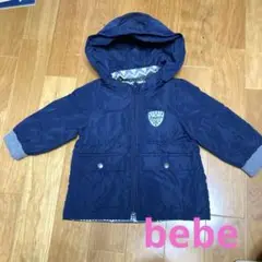 bebe ネイビー　リバーシブル　ジャンバー　100サイズ