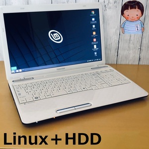 【格安】サクサク動く！LinuxOS搭載中古再生ノートPC★設定済★即利用可★即決☆TOSHIBA Dynabook T351-46CW/4GB/640GB