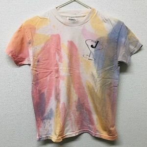 (No.427)HanesTシャツ(サイズ：M)タイダイ柄オレンジ/ピンク/グレー