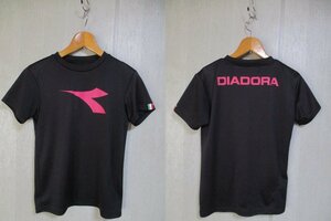 f143　ディアドラ　DIADORA　半袖Tシャツ　サイズL　紺　27