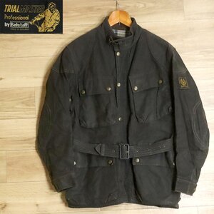 Y8R/O12.4-3　60s~70s　ヴィンテージ　イングランド製　Belstaff　ベルスタッフ　TRIALMASTER　トライアルマスター　オイルドジャケット