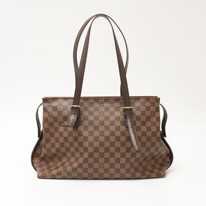 LOUIS VUITTON ルイヴィトン チェルシー N51119 トートバッグ ショルダー 肩掛け ダミエ・キャンバス×レザー ブラウン ユニセックス