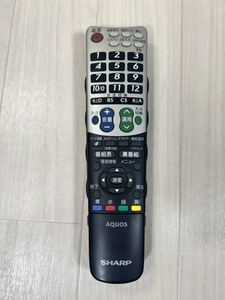 シャープ アクオス テレビリモコン GA826WJSA SHARP AQUOS