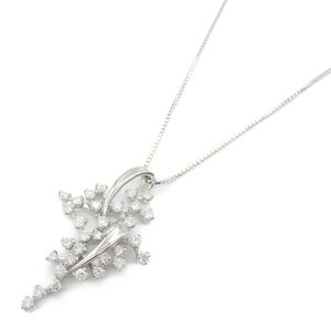 ジュエリー ダイヤモンド ネックレス ブランドオフ JEWELRY K18WG（ホワイトゴールド） ネックレス K18WG 中古 レディース