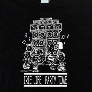 送込　SNOOPY SOUND　IRIE LIFE PARTY TIME♪　半袖Tシャツ　黒　Mサイズ