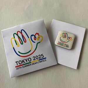 TOKYO 2025 デフリンピック　マグネット式ピンバッチ　新品