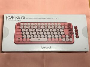 ロジクール Logicool ワイヤレスキーボード キーボード POP POP KEYS Mechanical Wireless Keyboard K730RO 茶軸 [ローズ] 新品未使用品