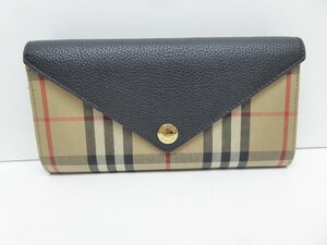 バーバリー BURBERRY ロングウォレット 財布 △WA5869