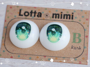 デカールアイ【Typeプリズム　グリーン　B品】22mm相当 Lotta mimi