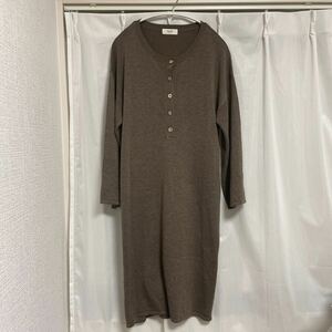 BEAMS HEART ビームス ハート ニット ワンピース レディース ウエストリボン ブラウン