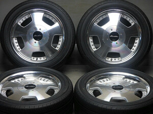 美品バリ山！WORK Euroline DH 17×7JJ 6H PCD139.7 IS38 ハブ径108ミリ225/50R17 ハイエース、レジアスエース、キャラバン他