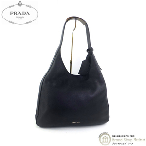 プラダ （PRADA） ディアスキン ホーボー ショルダー バッグ ブラック（中古）