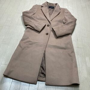 4050☆ UNITED ARROWS GREEN LABEL RELAXING トップス アウター チェスターコート レディース 38 ベージュ