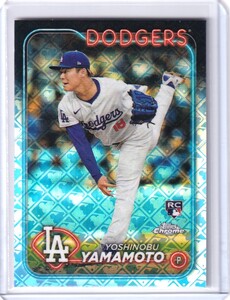 [Logofractor] MLBカード 2024 Topps Chrome Logofractor 山本 由伸 Yoshinobu Yamamoto RC ルーキー Dodgers Rookie