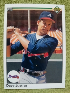 ★RC ルーキー DAVE DAVID JUSTICE UPPER DECK 1990 #711 ROOKIE CARD デビッド・ジャスティス ATLANTA BRAVES アトランタ ブレーブス UD