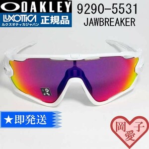 9290-5531 新品 オークリー サングラス ジョウブレイカー　9290-55　JAWBREAKER　ポリッシュドホワイト　　プリズムロード