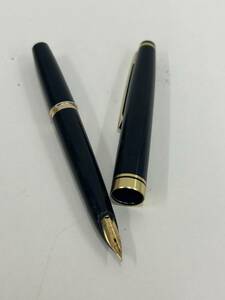 【ICA-1347】1円スタート PILOT パイロット Elite22 エリート 万年筆 ペン先 22K 刻印 ブラック 黒 文房具 筆記用具 ペン 本体のみ 保管品