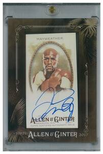 Floyd Mayweather 2017 TOPPS ALLEN＆GINTER MINI FRAMED AUTO 直筆サイン