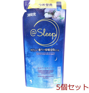 消臭元 ＠Sleep ゆめごこちフルール 寝室用 詰替用 400mL 5個セット