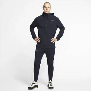 NIKE x FC Barcelona Tech Pack Football Hoodie サイズL ダークネイビー ナイキ バルサ テックフリースパーカー スウェット サッカー