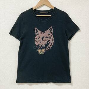 初期 猫 蝶 UNDERCOVER Tシャツ ブラック 黒 1サイズ アンダーカバー CAT 半袖 カットソー Tee VINTAGE archive 4040301