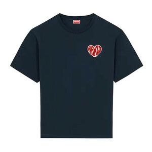 正規品 新品 KENZO ケンゾー HEART OVER -SIZE T -SHIRT Tシャツ ハートロゴ 半袖 ブラック S トップス 夏秋