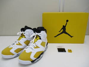 現状品 NIKE Air Jordan 6 Retro Yellow Ochre ナイキ スニーカー 靴 26.5㎝ 激安1円スタート 