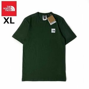 1円～!売切!【正規新品】THE NORTH FACE◆SHORT-SLEEVE BOX LOGO TEE 半袖 Tシャツ US限定 ボックスロゴ 男女兼用(XL)緑 180902-15