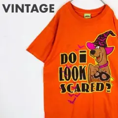 2406 SCOOBY DOO　ヴィンテージ　ビッグロゴ　Tシャツ　オレンジ