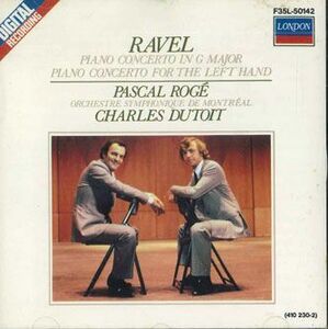 CD Dutoit, Pascal Roge Ravel: Piano Concertos / Menuet Antique F35L50142 POLYDOR /00110