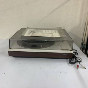 【F-4】 Denon DP-1800 ターンテーブル 動作確認済 汚れあり キズあり 中古品 1929-22