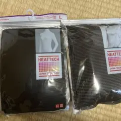 HEATTECH 長袖 タートルネックTシャツ L ブラック　2枚