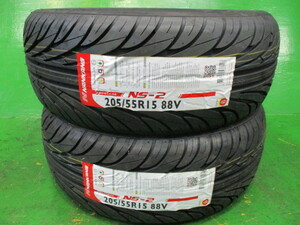 ナンカン/ NS-2☆205/55R15☆未使用/新品/2本/方向性/スポーツ/格安/即決/NANKANG