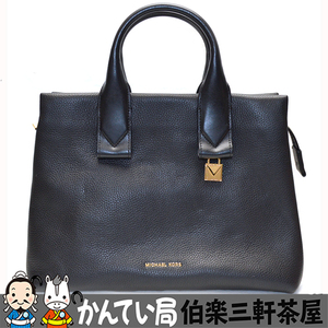 MICHAEL　KORS【マイケルコース】2WAYバッグ　30F8GX　ブラック　レザー　ハンドバッグ　ショルダーバッグ　レディース【中古】