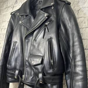 【YH-0666】中古品 KADOYA カドヤ K’s Leather レザー ライダース ダブル Mサイズ バイク 本革