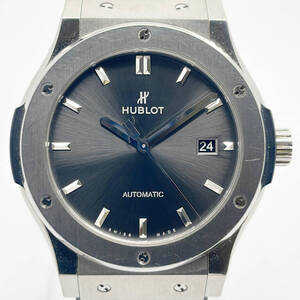 ウブロ HUBLOT クラシックフュージョン　チタニウム　レーシンググレー 542.NX.7071.LR グレー チタン 腕時計 メンズ 中古　日本最安値