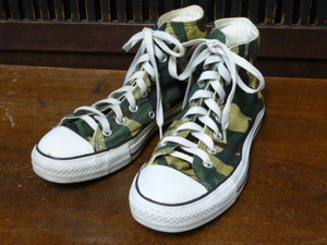 USA古着　CONVERSE ALL STAR HI US 6 ２４.５㎝ 迷彩 カモフラージュ コンバース オールスター ハイカット