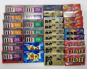 《未開封》カセットテープ ハイポジション 18点 / ノーマルポジション 14点 店頭/併売《家電・80サイズ・福山店》K579