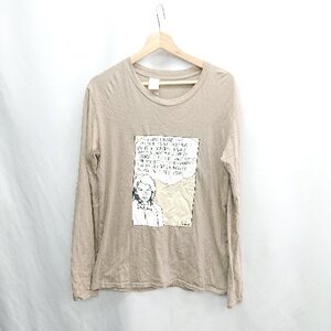 ◇ ⊂ N.HOOLYWOOD エヌ ハリウッド 綿 長袖 Tシャツ サイズ38 キャメル メンズ E