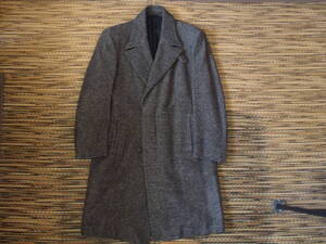 JIL SANDER TAILOR MADE 48 size ジル サンダー テーラー メイド カシミア混 ウール コート ブラック x ベージュ ヘリンボーン