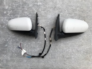 ミラ ミラカスタム 電動格納ドアミラー 電格ミラー 左右 ホワイト 白色 L275S L285S L275V L285V プレオ L275F L285F L285B L275B 即決