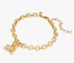 秋冬最新　日本未発売　Kate Spade Oh What Fun Spade Teddy Charm Bracelet　　LAから最新本物をお届け！