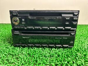 【管理番号2410-35】NAKAMICHI MDプレーヤー　MD-45z CDプレーヤー CD-30z セット