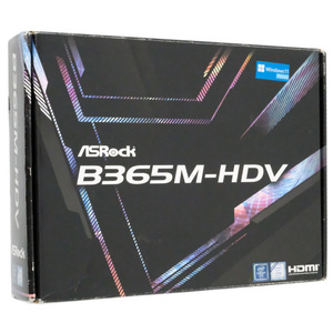 【中古】ASRock製 MicroATXマザボ B365M-HDV LGA1151 訳あり 元箱あり [管理:1050023965]