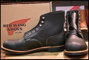 【9.5D 箱付 未使用】レッドウィング 8084 アイアンレンジャー ブラック ハーネス 黒 キャップトゥ ブーツ redwing HOPESMORE