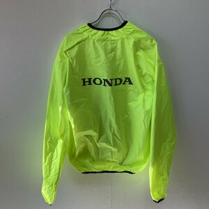 ホンダドリーム　ナイロンジャンパー　レア　制服　蛍光色　ビッグロゴ　メンズXXL　バイク　車　ウィング　HONDA/本田　ユニホーム　G1421